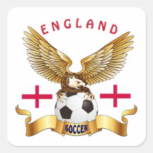 England Football Designs Square Sticker