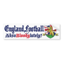 England Football King Lion by Mudge Studios Bumper Sticker