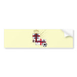 England Gold Explosion soccer t-shirts and gifts Bumper Sticker