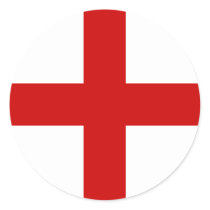 England High quality Flag Round Stickers