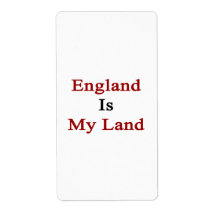 England Is My Land Custom Shipping Label