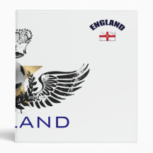 England logo st Georges flag gear Vinyl Binder