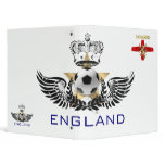 England outline logo and lion soccer gifts binders
