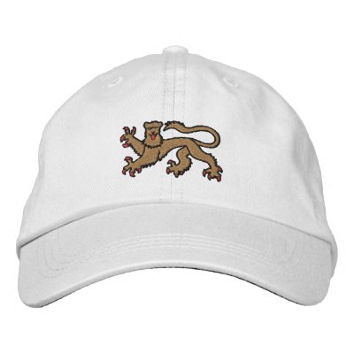England Rampant lion English Embroidered cap Baseball Cap by Funkart