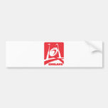 England Rugby Ball Goal Post Bumper Stickers