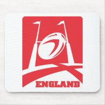 England Rugby Ball Goal Post Mouse Pad