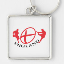 England Rugby player passing kicking ball flag Keychains