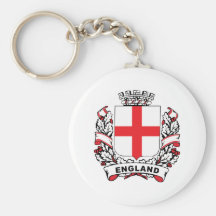 England Shield Keychain
