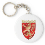 England Silky Shaded Rampant lion sheild Keychains
