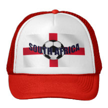 England Soccer ball South Africa St Georges flag Mesh Hats