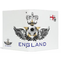 England soccer flag and ball binder