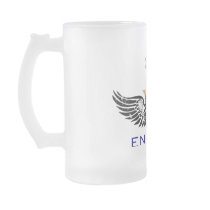 England soccer flag and ball coffee mugs