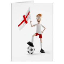 England soccer greeting cards