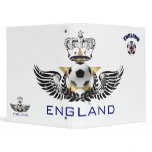 England Soccer logo gifts and T-shirts 3 Ring Binder