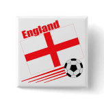 England Soccer Team Button