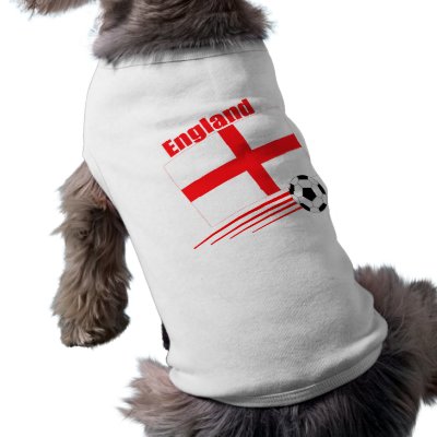 England Soccer Team Dog Shirt by worldwidesoccer