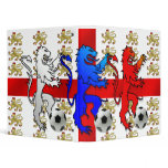 England Three Lions football fans binder file