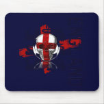 England three lions skull soccer graphic gifts mouse pad