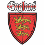 England Three Lions Wooden Shield photo sculptures