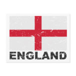 England Vintage Flag Post Card