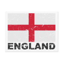 England Vintage Flag Post Card