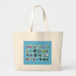 English Alphabet Tote Bags