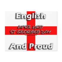 English And Proud Post Card