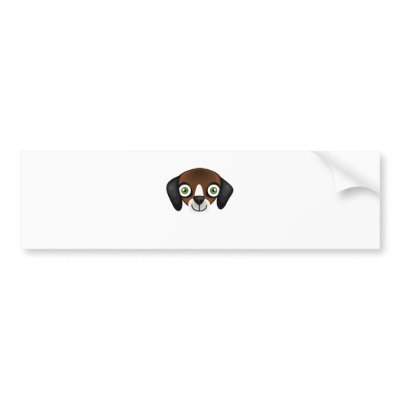 English Beagle - My Dog Oasis Bumper Sticker by MyDogOasis