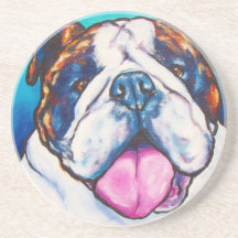 English Bull Dog Beverage Coasters