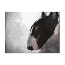 English Bull Terrier Art Postcard