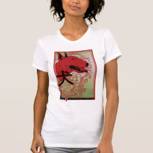 English Bull Terrier Asian Inspired Illustration T Shirt