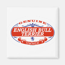 English Bull Terrier Magnets