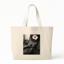english bull terrier valentine canvas bags