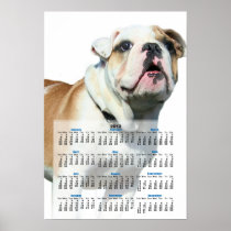 English bulldog 2012 calendar poster