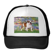 English Bulldog 5 - Lilies Trucker Hat
