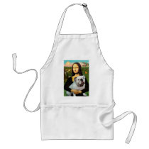 English Bulldog 9 - Mona Lisa Apron