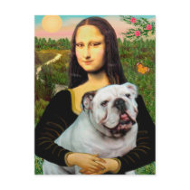 English Bulldog 9 - Mona Lisa Postcards