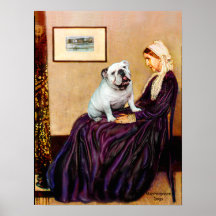 English Bulldog 9 - Whistler's Mother Posters