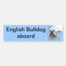 English Bulldog Bumper Sticker