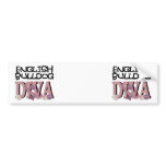 English Bulldog DIVA Bumper Sticker
