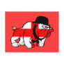 English Bulldog English flag Postcard