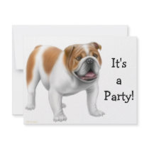 English Bulldog Invitation