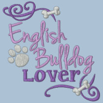 English Bulldog Lover embroidered shirts