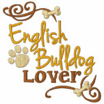 English Bulldog Lover Embroidered Hoodie