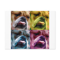 English bulldog postcards