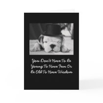 English Bulldog Puppy Birthday Card
