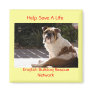 English Bulldog Rescue Network - Customized Fridge Magnet