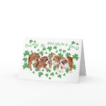 English Bulldog St Patrick's Day Card