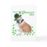 English Bulldog St Patrick's Day Card