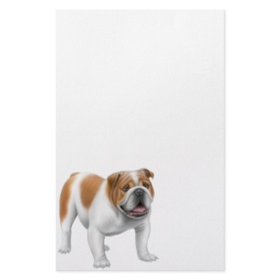 English Bulldog Stationery by twopurringcats